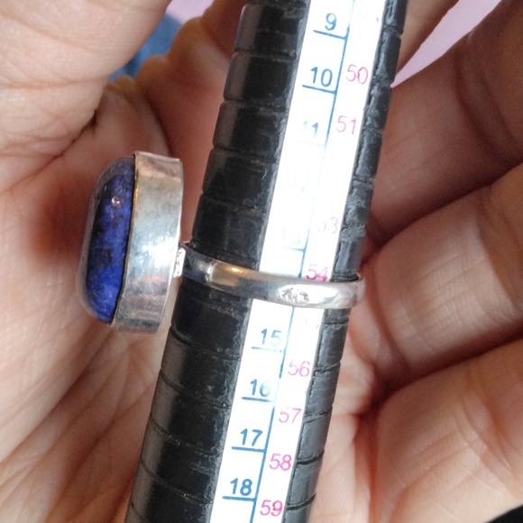 Lapis Lazuli Silver Plated Gemstone Ring - Picture 3 of 4